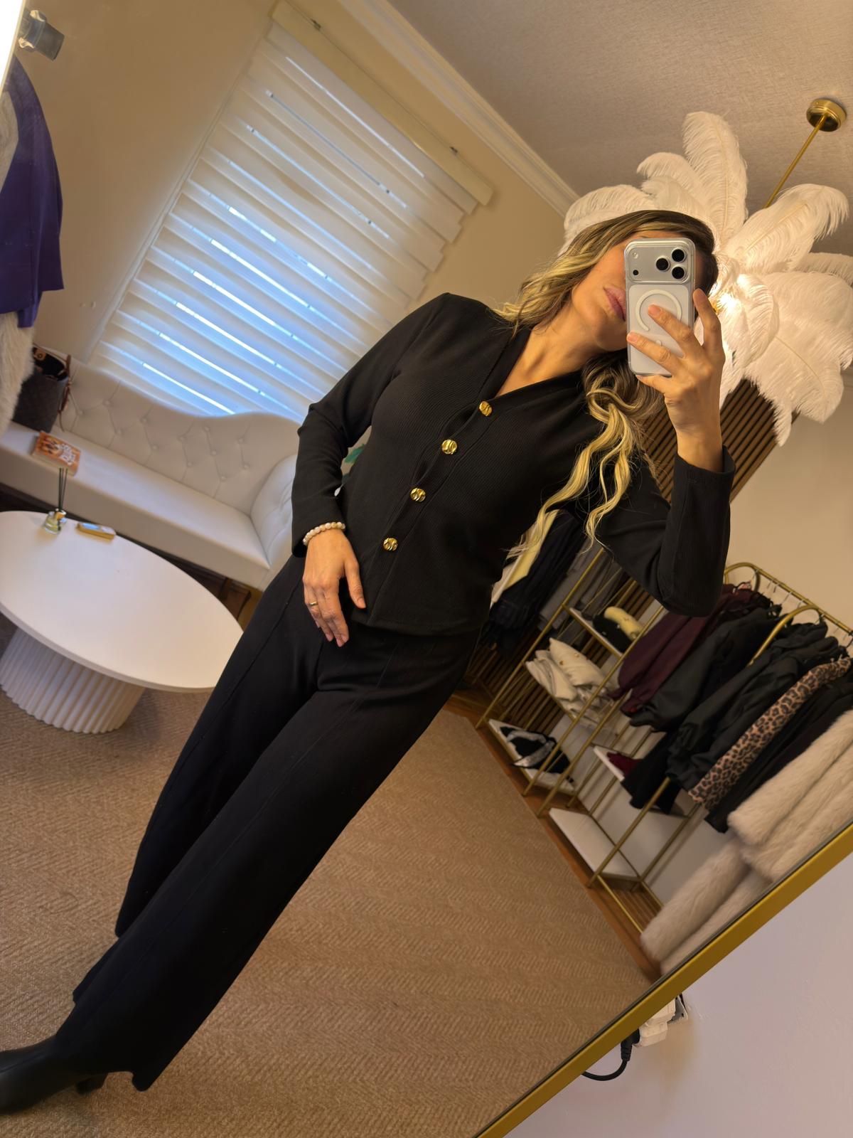 Zara model takım siyah