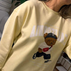 SARI AYICIKLI SWEATSHIRT