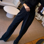 SİYAH TAŞ DETAYLI ALT - ÜST TAKIM