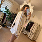 TAŞ RENGİ SATEN ELBİSE