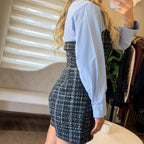 MAVİ GÖMLEKLİ ŞORT TULUM