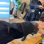 GOLD KEMER DETAYLI KOT ELBİSE